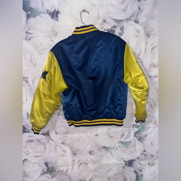 University of Michigan Vintage Youth Jacket Genuine Stuff Collegiate 10/12 MED - Picture 3 of 6